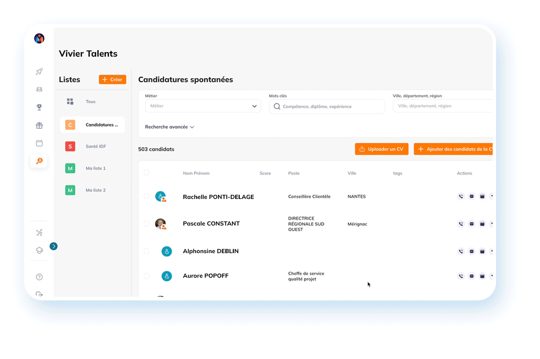 Présentation des différentes interface de Spider